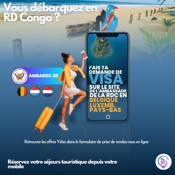 yebo_rdc's tweet photo. 🚨 PARTENARIAT YEBO 🛬🚨
L’Ambassade de la République Démocratique du Congo près le Royaume de Belgique, le Royaume des Pays-Bas, le Grand Duché de Luxembourg et Mission auprès de l’Union Européenne offre les circuits touristiques au travers de YEBO pour les touristes. (1/2) https://t.co/5sC8w58MwQ