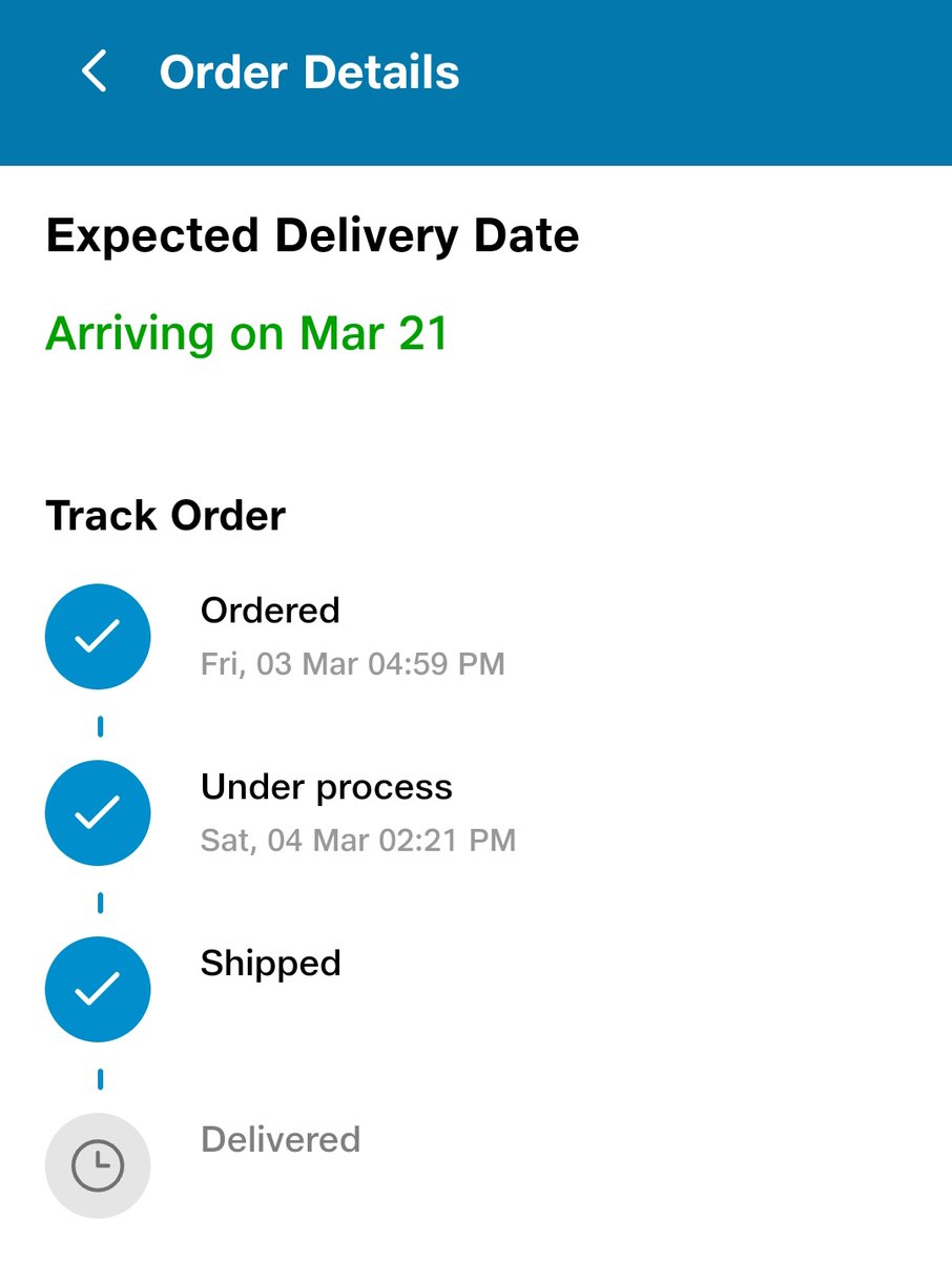 Shubhaamm_'s tweet photo. Yes @JioMart, I can see you working everyday on my concern. Updating a new delivery date is a great deal of work you accomplish everyday.

A new day and a new delivery date!

From 7th of March (1st delivery date) to 21st, you have successfully passd 2 weeks 'resolving' my concern https://t.co/BAGAyvtFJM