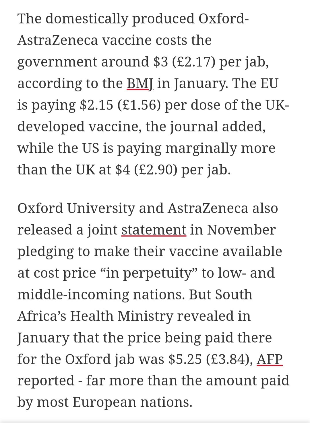 NoToCBDC_s on Twitter "ABridgen The cost per dose ⬇️ AstraZeneca £2.