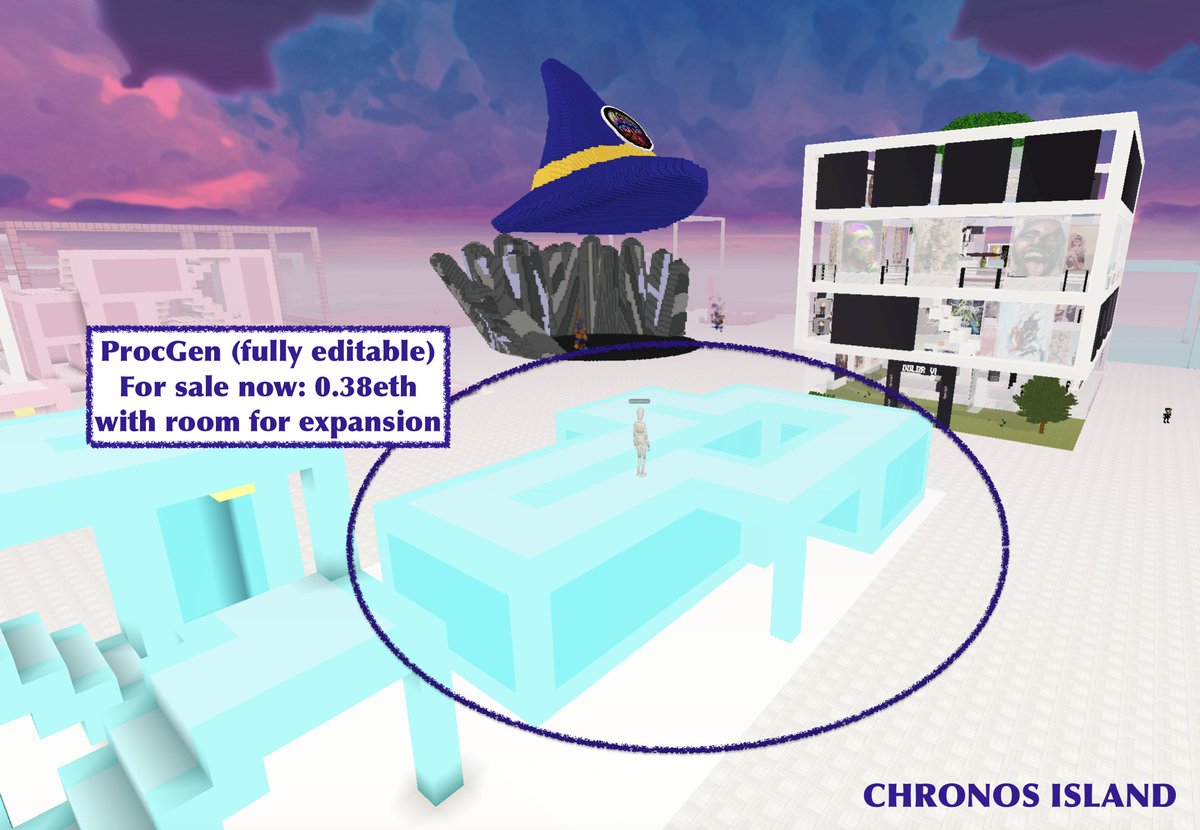 cryptovoxels's tweet photo. 2 Triple Cork Trail
ProcGen (fully editable)
For sale now: 0.38eth
with room for expansion
Unique and beautiful skies
Buy: https://t.co/DiTn4WopB4
Explore area: https://t.co/t4XraTXXZu
Also inquire about parcels on #ChronosIsland to @bitpixi. Happy to make deals above floor! https://t.co/vBSAD77jSs