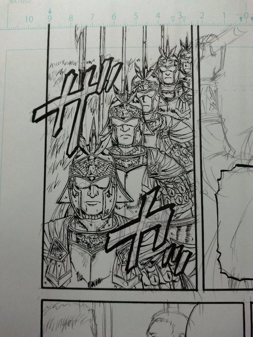 無心で同じ兵描いてると眠くなる。 