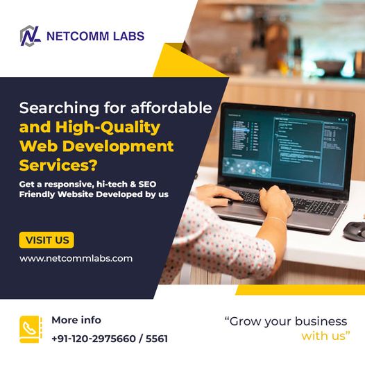 netcommlabs's tweet photo. Searching for affordable and high-quality web development services? Get a responsive, hi-tech & SEO-friendly website developed by us.
Contact us today for more details - marketing@netcommlabs.com
#Websitedevelopment #ResponsiveWebsiteDesigning #Webdevelopmentcompany #NetcommLabs https://t.co/Ou86dO8hYu
