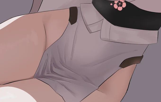 ボツ絵の一部だけ10分くらいで塗って公開するやつ#紙代なつめ 
