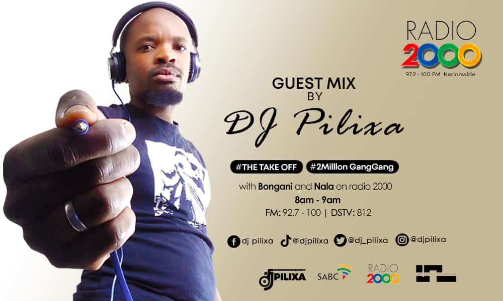 Radio2000_ZA's tweet photo. #ThetakeOffMix | @Dj_pilixa is on standby 🔥🔥🔥#ThetakeOff #2MillionGangGang @bonganimtolo_ @NalaDagada @LonwaboNkohla https://t.co/5JXMKh2suc