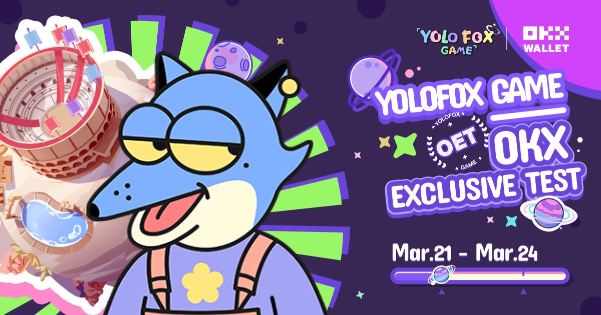 🎉Our highly anticipated EXCLUSIVE TEST, in partnership with @okxweb3, is finally launching today!

⏰Mar. 21, 2 AM - Mar. 24, 4 PM (UTC)
🔑OKX APP/Web: Wallet-Discovery
🎁Exclusive Test Medal &amp; Invitation Package

2 Cosmic Gem shards *10:
1⃣Follow @okxweb3 <a href="/YolofoxGame/">Yolofox Game | DEMO IS OUT</a> 
2⃣RT&amp;❤️