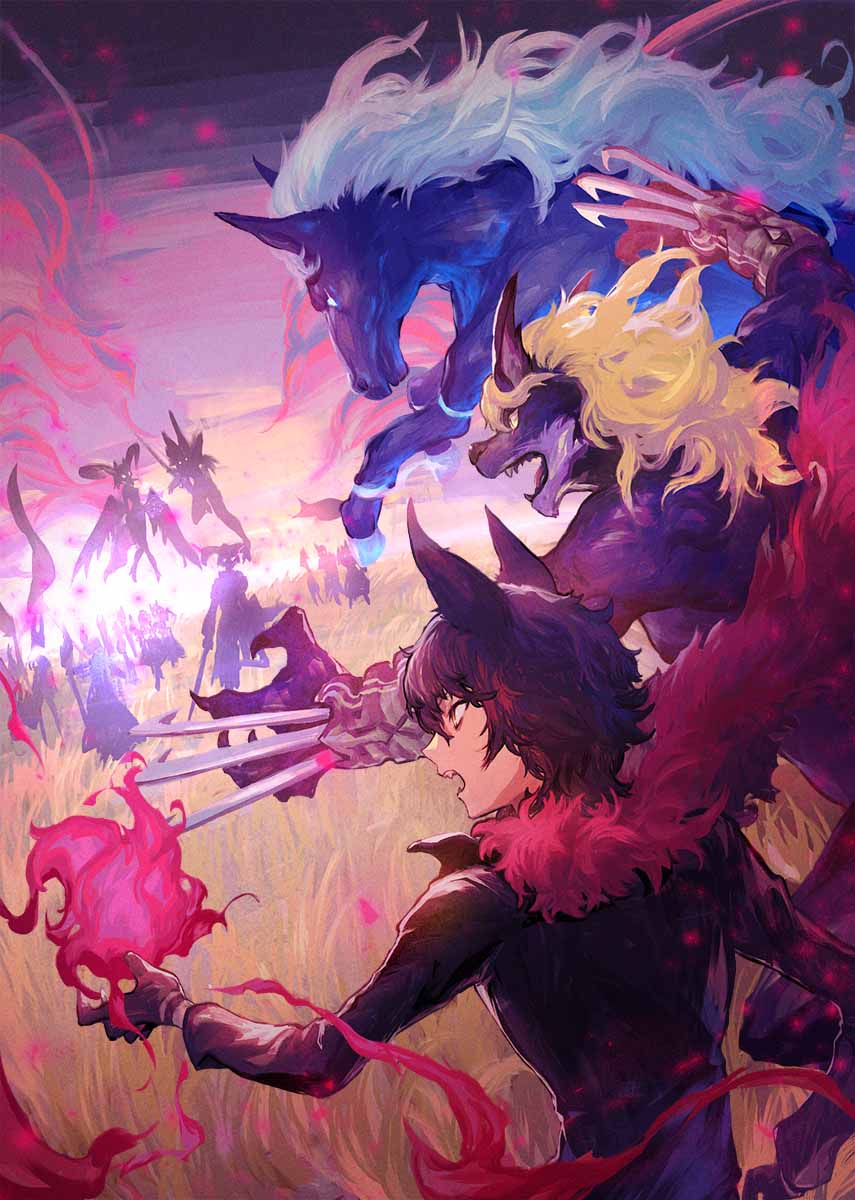 【WORK】
本日3/20発売『ワールドエンドフロントライン』にて、イラスト2点担当させて頂きました!
よろしくお願いいたします🐴😼🐶
https://t.co/8916PhuQdy 