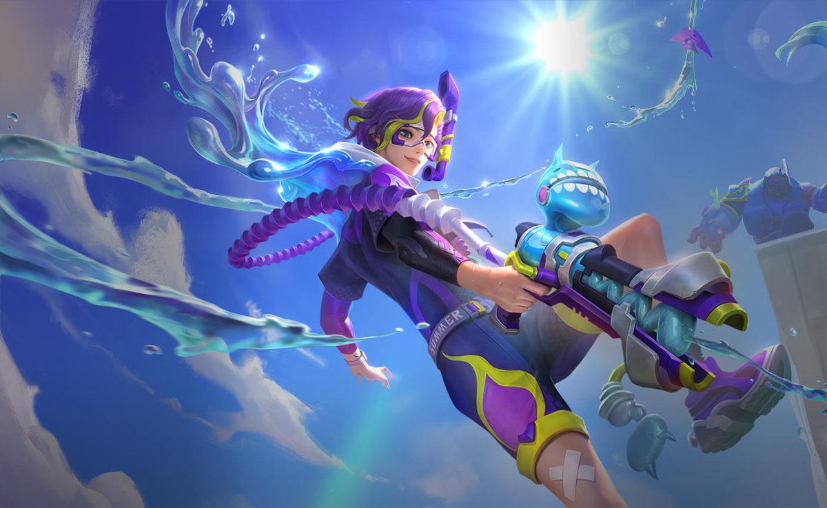 NOX_AOV_NEWS's tweet photo. New Skin's Splash Art: (Valor Pass)
Skud, Veres, Thorne https://t.co/UiGyN38hUu