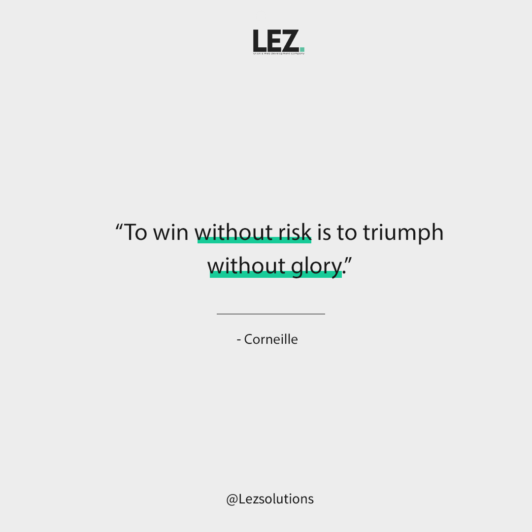 LEZSolutions's tweet photo. "To win without risk is to triumph without glory."
-Corneille
.
.
.
#lezsolutions #quotes #mondaymotivation #quotesdaily #motivation #success #winning #champions #hardwork #risk #motivationquotes #quoteoftheday #keepgoing #inspired #goals #bemotivated #achievement https://t.co/It8xkMyLhQ