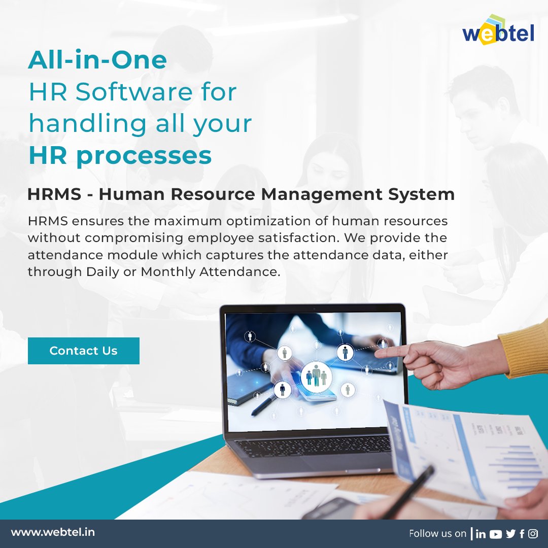 webteldotin's tweet photo. "Say goodbye to #HR headaches and hello to HR Pearls - the only all-in-one software you'll ever need."
👉 Click here to Get your HRMS: https://t.co/9uks6zADvS
.
.
.
#hrsoftware #HRMS #hrmssoftware #hrms #humanresources #humanresourcesmanager #webtel https://t.co/KaorHCKnOy
