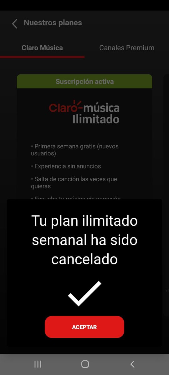 Ya me habia olvidado de ti Claro Musica 😡