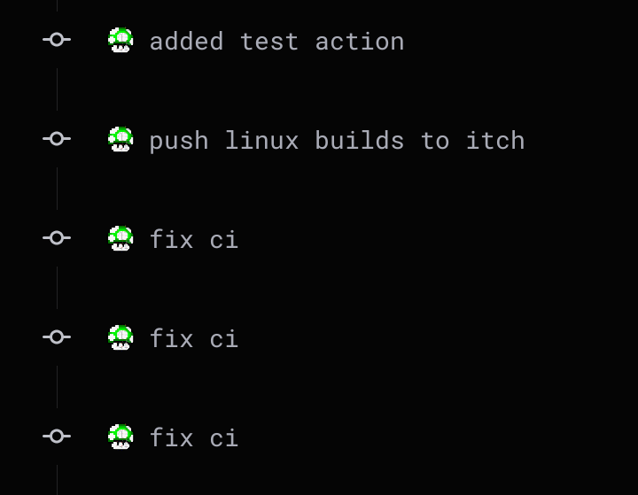 eskappe's tweet photo. Orlop 0.9.5 is ready to publish on #itchio and #Testflight , but I decided to setup #github actions to automate the [Win/OSX/Linux] building and uploading. So until now all I have is a bunch of red jobs trying to get it right but no releases 🤷‍♂️
https://t.co/cgCDjP0sUG https://t.co/G8U9hqpSNP