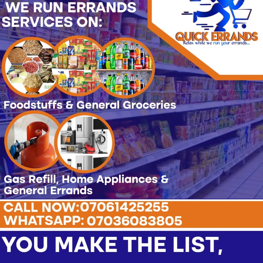 quickerrands_ib's tweet image. It's Monday morning ooo
Send us your list, let's run your errands for you here in Ibadan. #ibadanerrandplug #quickerrands