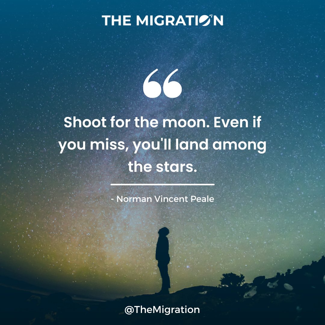 TheMigrationAU's tweet image. When you aim high and dream big, you challenge yourself in ways that you could not have done before. You can reach a level of success that you never imagined possible, so never be afraid to take the leap and pursue your dreams.

#themigration #mondaymotivation #qouteoftheday