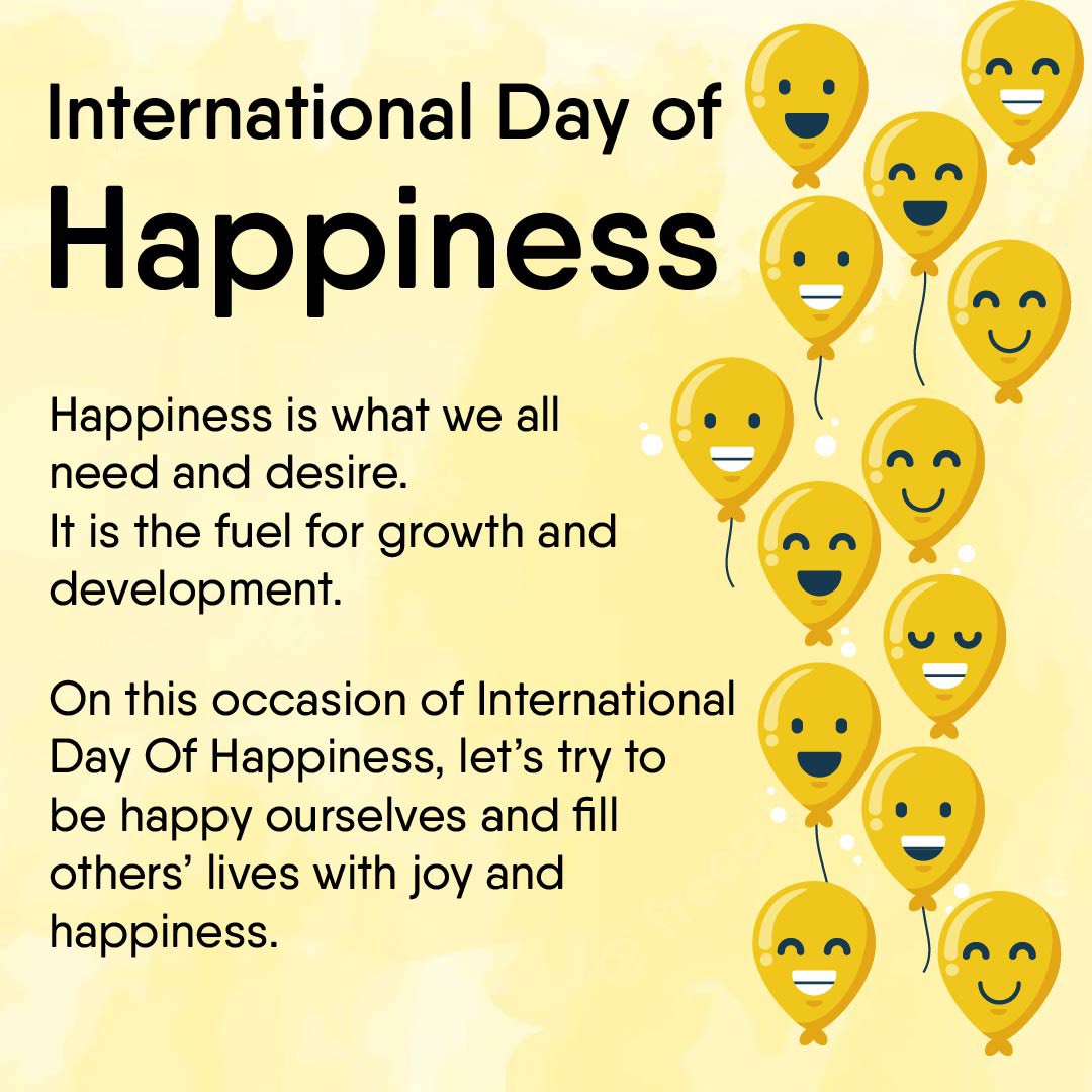 #happinessday #InternationalDayOfHappiness #happiness #lifesamazingsecrets #EnergizeYourMind
@NHivhare @Saurabh45155507 @ShaifaliMunda
@growwithaction @abhishek4c 
@Ashutos23554581