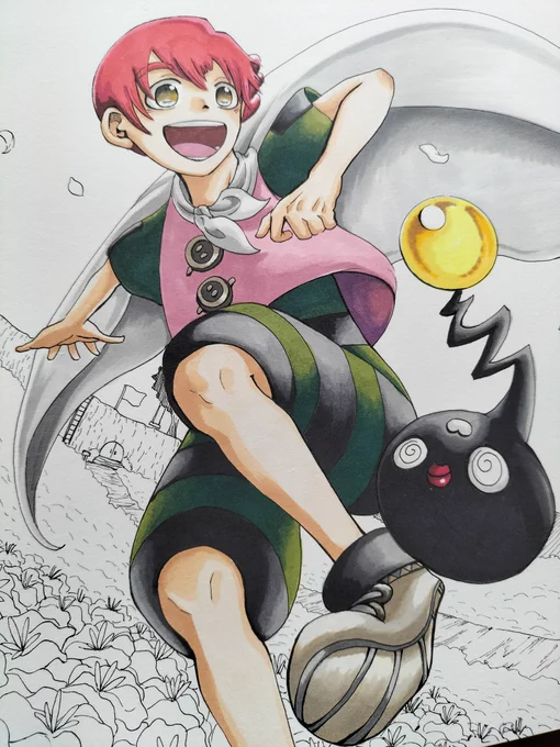 らぶちゃんとおたまさんだけ塗れましたー!いつもより色のグラデーションを増やしたので塗るのに時間がかかっております… 