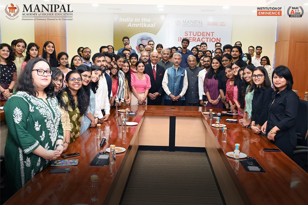 MAHE_Manipal's tweet photo. Hon'ble Minister of External Affairs,GoI Dr. S. Jaishankar, visited MAHE, Manipal.
@DrSJaishankar
#MAHE #MAHEManipal #instituteofeminence #sjaishankar #ministryofexternalaffairs #LeadershipLecture #mytapmi #education https://t.co/lt1n8BnMlt