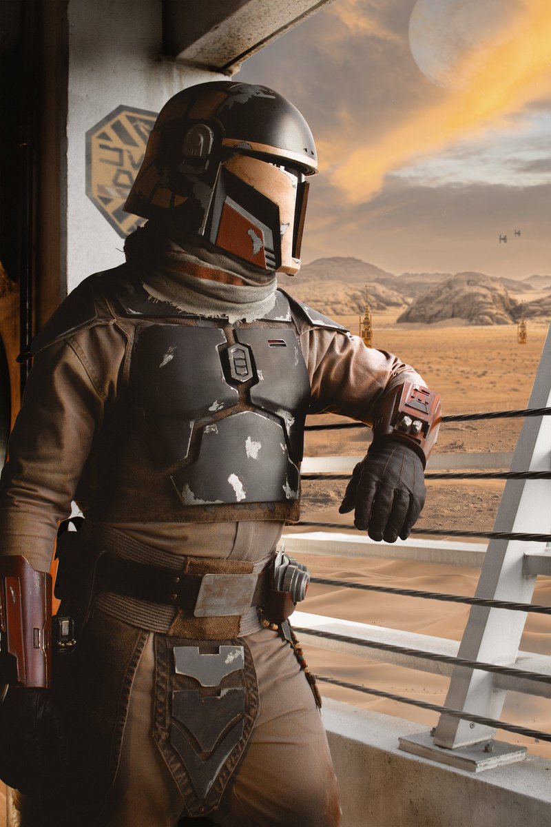 Treybacca's tweet photo. Turns out I really enjoy taking photos of plastic space cowboys and photoshopping them. #ThisIsTheWay https://t.co/desKLNVUuZ