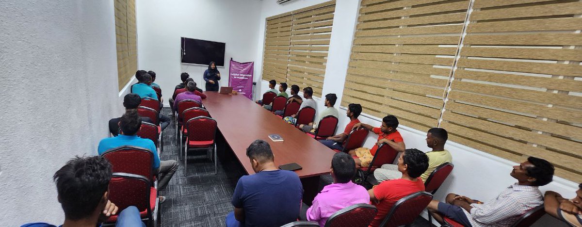 migrantmattermv's tweet photo. As part of our Labour Migration in Maldives project, we conducted awareness sessions on employment law for locals, Indian and Bangladeshi migrants workers at Aa.Ukulhas.
#migrantsmattermv #PILCmv
@Asia_Foundation
@pilcmv https://t.co/Spz5sNfDto