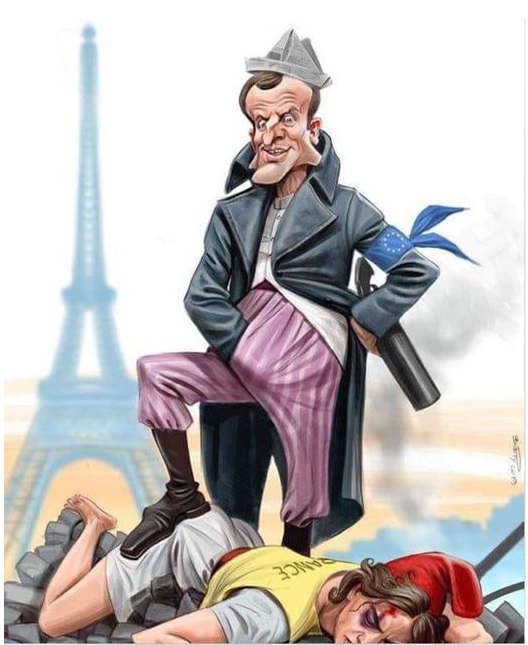 #Macron et sa bande de gais lurons ont plongé la France dans une crise politique et démocratique. Mais après vérification, le Président a repris l'expression à Chirac pour montrer son indifférence :
'Ça m'en touche une sans faire bouger l'autre'
 #NonALaCensureDuGouvernement