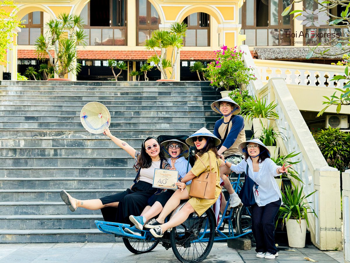 HoiAnExpress's tweet photo. Explore the city’s hidden gems in a new, fun and engaging way through a series of team building
#teambuilding #teambuilding2023 #explorehoian #hoian #travel #hoianexpress #hoianexpresstravel https://t.co/g2yCIxbQUe