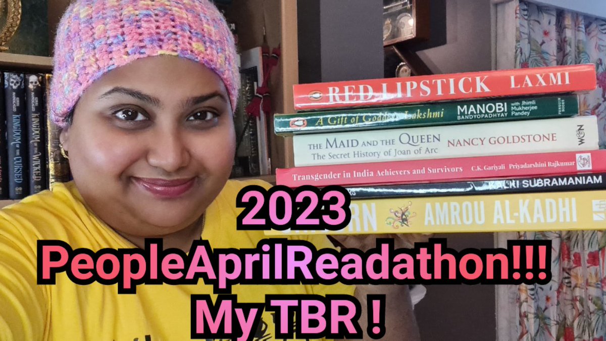 My TBR for the PeopleApril Readathon 2023 created & hosted by booktubers Elisabeth & Ross.Check the full video here-
youtu.be/qkXiKXlcte0
#booktube
#PeopleAprilReadathon
#transartists 
#LGBTQbooks
#Transauthors