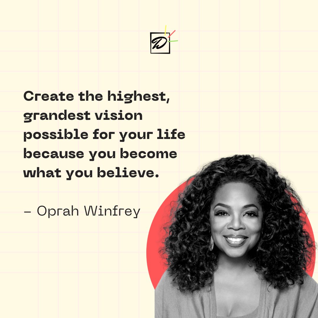 “You become what you believe” - @Oprah 

#LiveInspired #MondayMotivaton