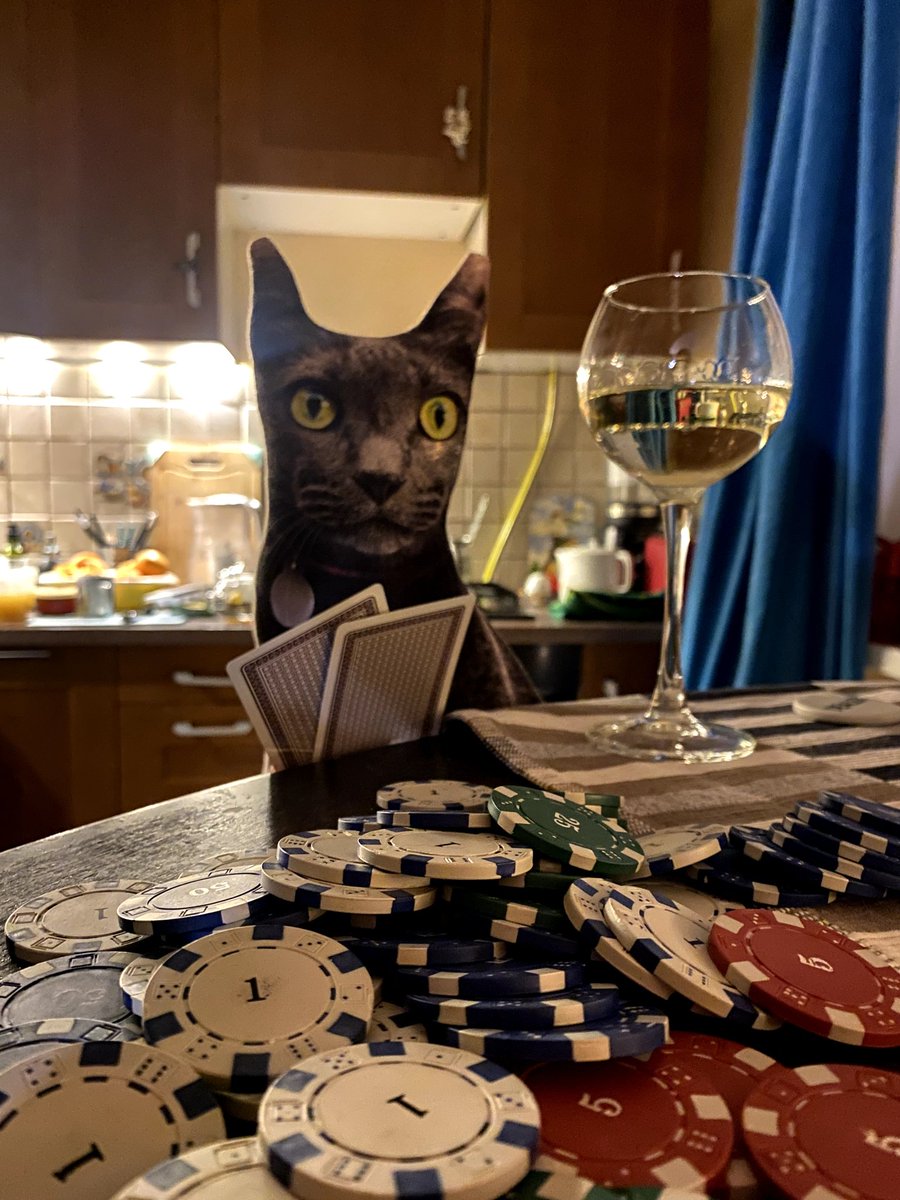 Pez_cielo's tweet image. And tonight was the night of Texas hold'em. Ilya touched the world of wealth.

Let the world of wealth touch him now!

#pocker #cat #cats #CatsOfTwitter #Caturday #sunday #catIlya