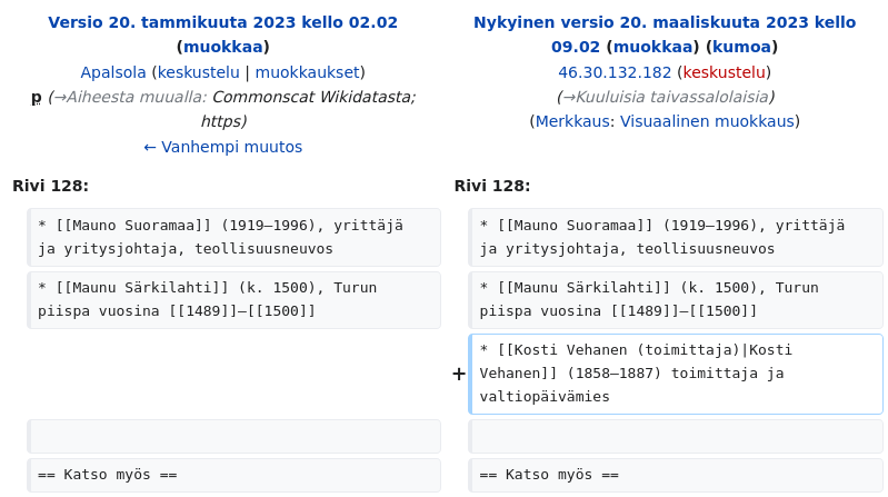 FinlandEdits's tweet photo. Kotus muokkasi Wikipedia-artikkelia Taivassalo https://t.co/ttbHLCBtId https://t.co/dPFfJR8OmD