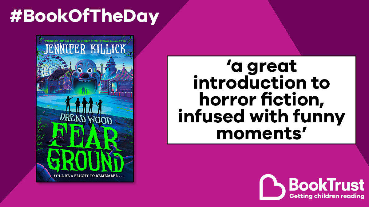 Booktrust's tweet photo. Hooray! @JenniferKillick is back with another #DreadWood story and it's our #BookOfTheDay!
#FearGround is another thrilling tale to get your adrenaline pumping - and make you giggle, too! https://t.co/5eVs2m9C7M @FarshoreBooks https://t.co/0f6dAZqeAt