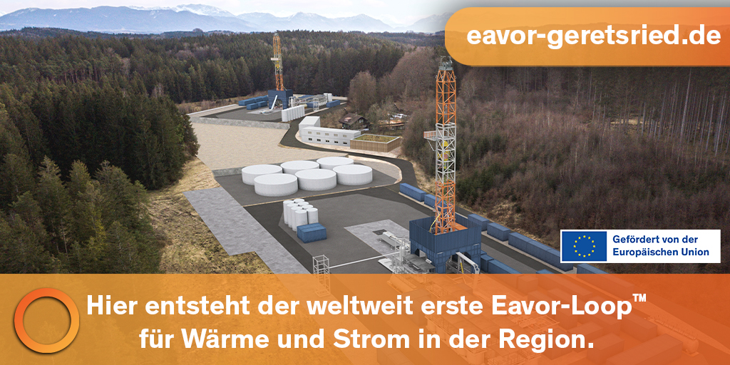 Der erste kommerzielle Eavor-Loop™ in Deutschland befindet sich derzeit im Bau. Erfahren Sie mehr über das Projekt auf unserer neuen Website eavor-geretsried.de  und abonnieren Sie unseren Newsletter, um über alle Neuigkeiten auf der Baustelle auf dem Laufenden zu bleiben.