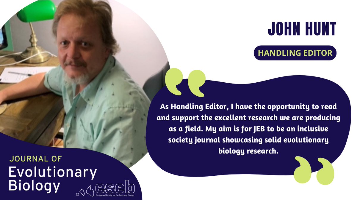 JEvBio's tweet photo. ⭐Introducing our #HandlingEditor John Hunt @The_Hunt_Lab⭐
Based @westernsydneyu and a long-time supporter of #TeamJEB, we welcome his expertise as HE under our new board structure 👏
Find out more about John and our Editorial Board here: https://t.co/w6b2JukWbU https://t.co/yiTA0g2bo8
