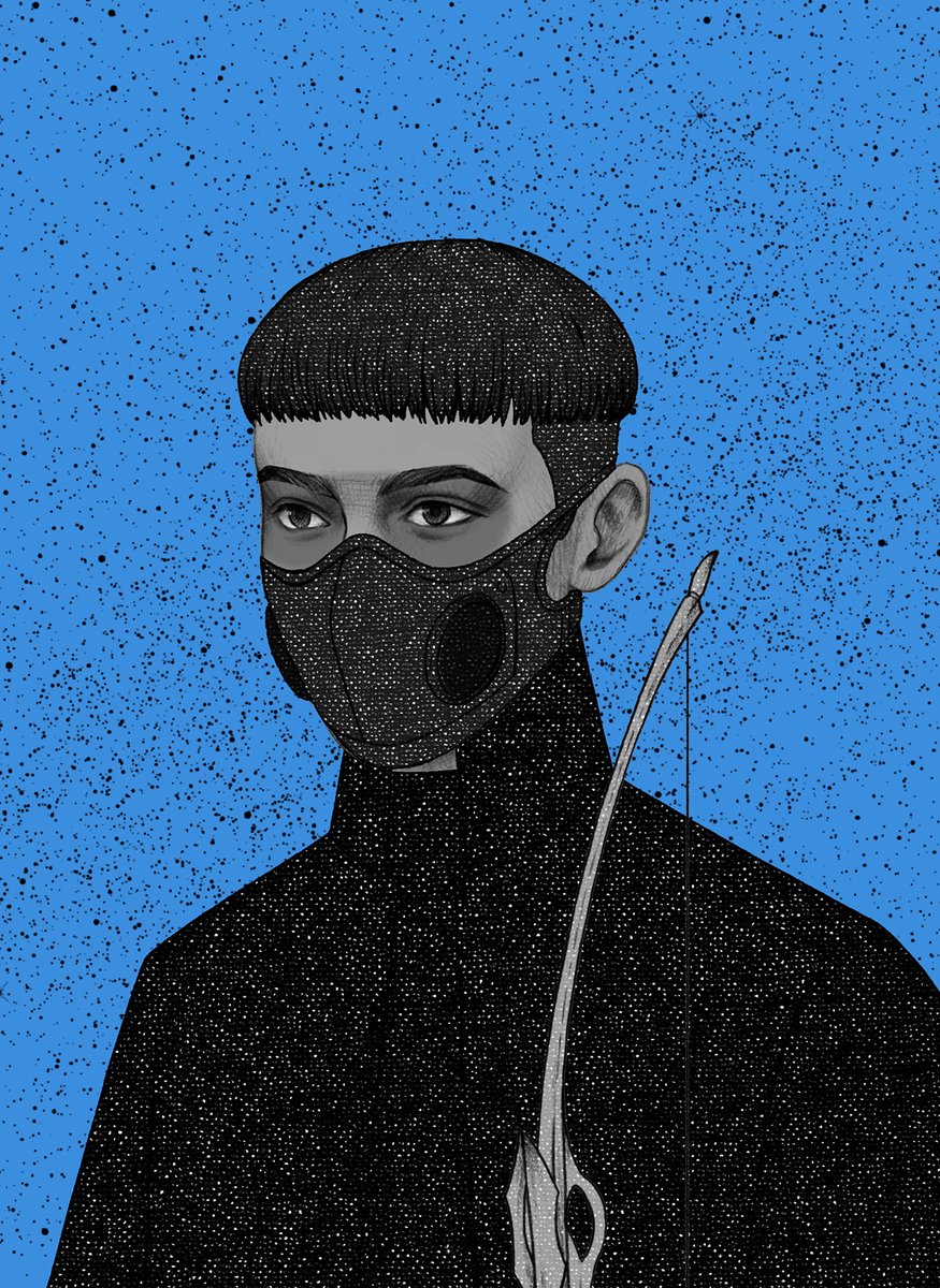 atadia_io's tweet photo. #NATD 

MASK ON, MASK OFF 

Black &amp; Blue, who knew. https://t.co/a0eh71Pvci