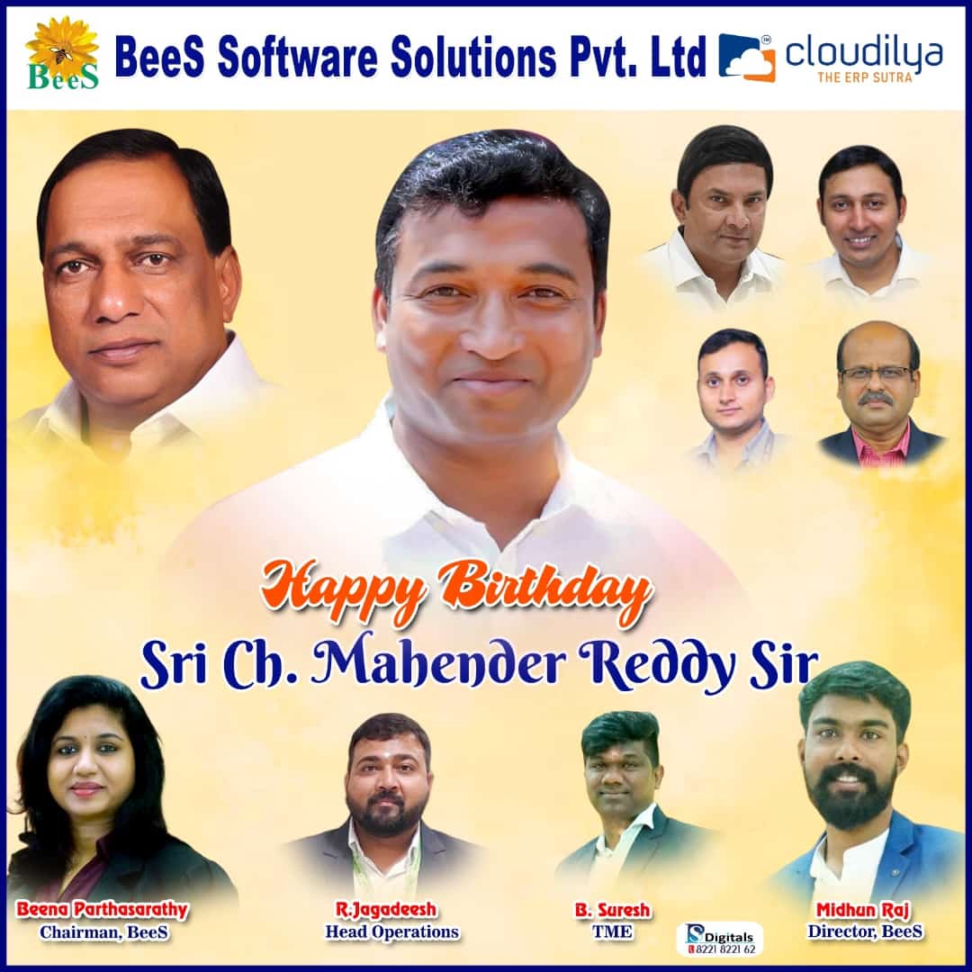 bees_ltd's tweet photo. BeeS Team wishing you a very happy birthday dear @MahendarReddyC1 Sir💐
#happybirthdaychmahenderreddysir #mallareddy #mru #bees #beessoftware #CollegeManagementSoftware
#UniversityManagementSoftware
#StudentManagementSoftware
#DigitalCampusERPSoftware https://t.co/lQa3jxXnBQ