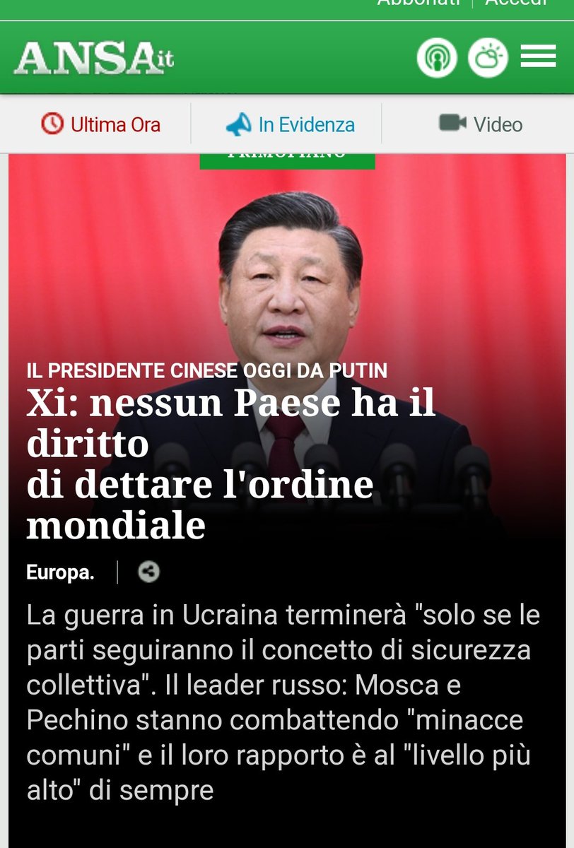 rosanna_vespoli's tweet photo. #Xi..un #Messaggiochiaro..una Netta presa di posizione...E' Necessario,ORA,pensare a Reali #TrattativeDiPace! https://t.co/Te0So5JA78