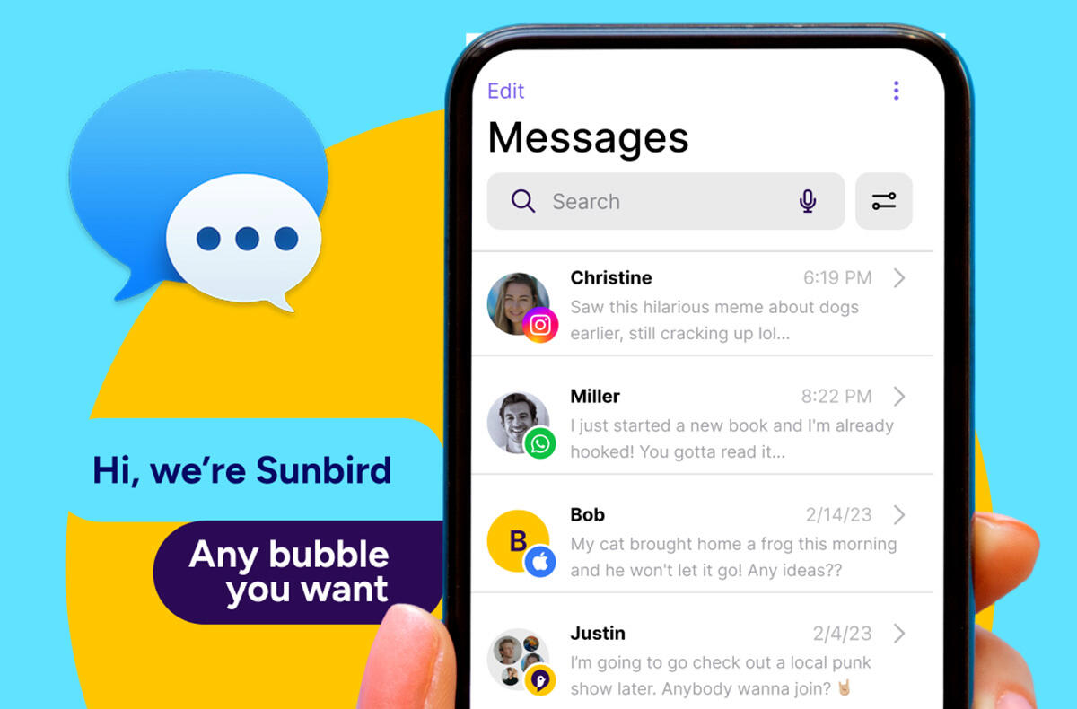 SvetAndroida's tweet photo. iMessage zamíří díky této aplikaci brzy na Android!| celý článek najdete na https://t.co/Bt5iHMzhtT
#Apple #AppleIMessage #RCS #Sms #SunbirdMessaging https://t.co/wDKSlHn12X