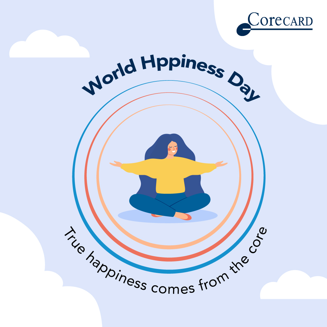 CorecardIn's tweet image. CoreCard wishes you on the occasion of World Happiness Day. Let’s fuel our core with positivity and joy on this special day.

#corecard #WorldHappinessDay #happiness #team #leaders #poweryourcore