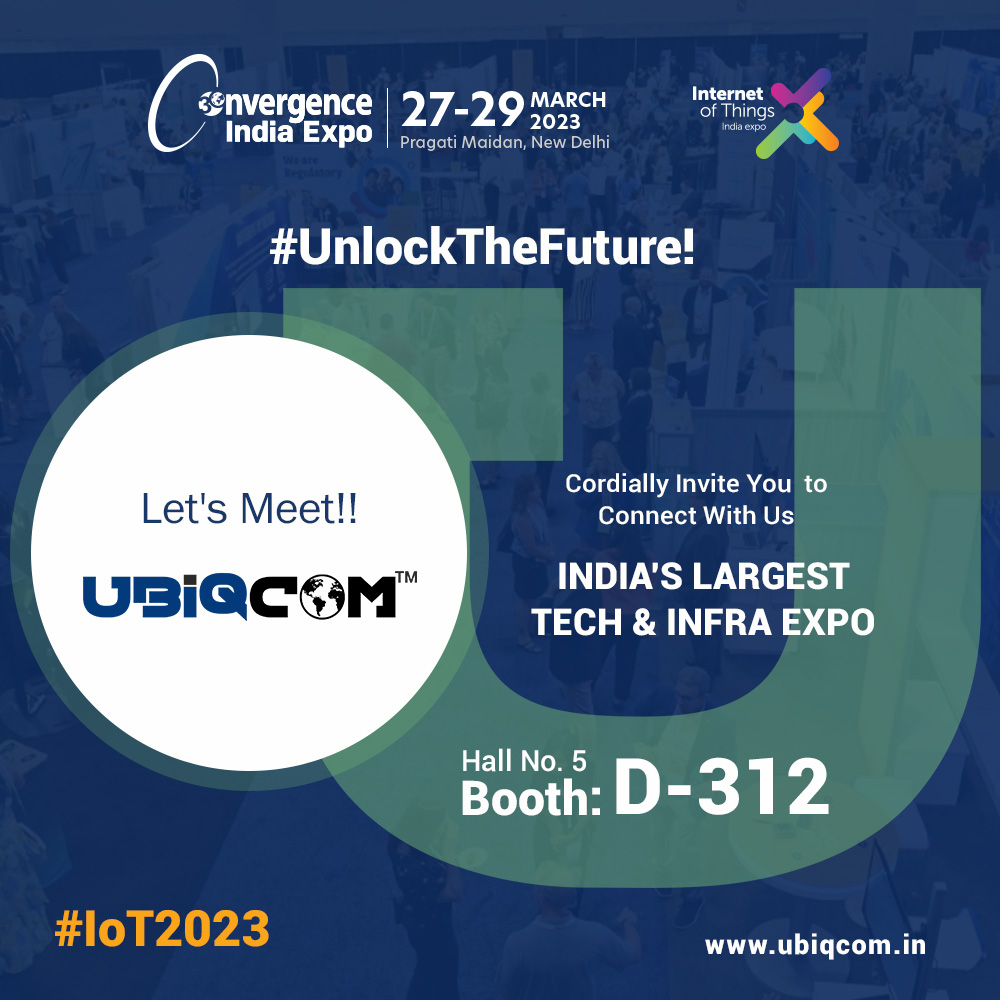 ubiqcom's tweet image. Let&apos;s Meet In-Person At India’s Largest Tech &amp;amp; Infra Expo

Stop By Booth D-312 at the 30th Convergence India Expo 2023, Don&apos;t miss the opportunity at India’s Largest Tech &amp;amp; Infra Expo to discover the power of digital transformation with UBIQCOM.
.
.
#ConvergenceIndia2023