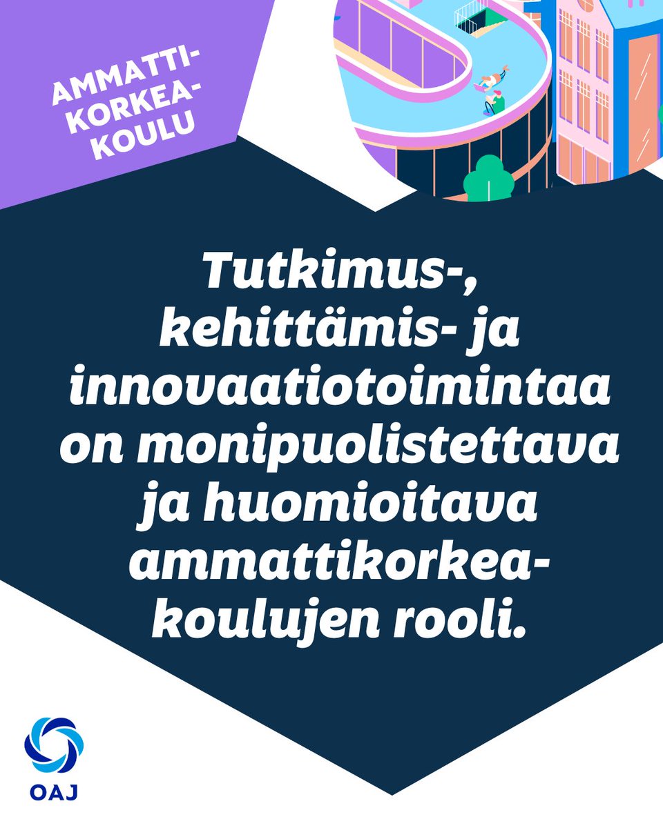 Ammattikorkeakoulutuksen tki-toiminnalle on luotava rahoitusmekanismit. Tki-rahoituksen on kannustettava verkostomaiseen yhteistyöhön. 

Lue lisää: oaj.fi/vaalit2023 #koulutusratkaisee #vaalit2023 #amk
