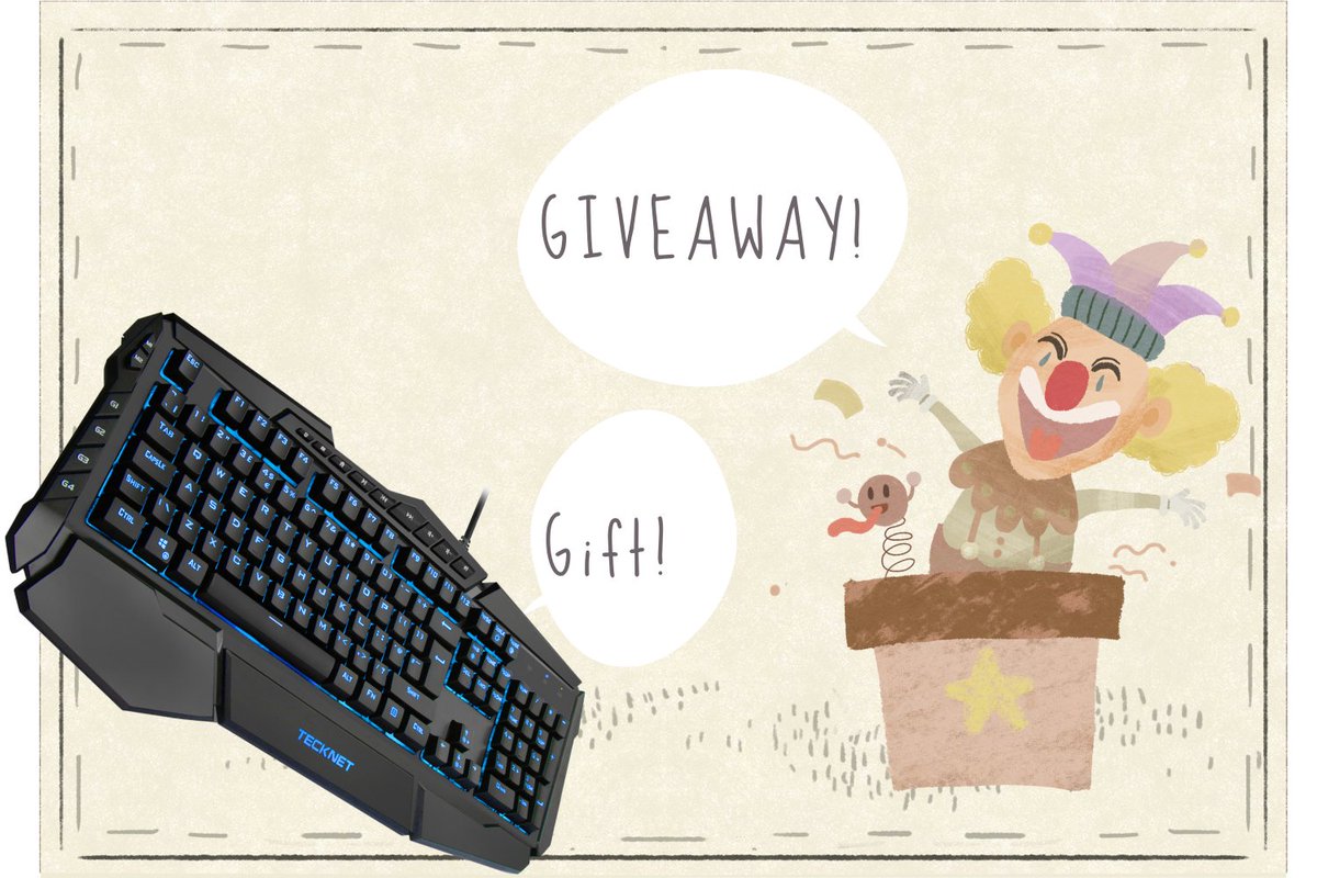#Giveaway #aprilfoolsday 
🎁Gaming Keyboard
To enter, simply #Follow &amp; #RT &amp; #Tag a friend
🌸Good luck!🌸
Ends Day: 31/03/2023

#TECKNET #FreeShipping #music #gaming #GameFi #game #Cherry_Blossom #April #prankojol #Online #FridayFeeling #weekend #Deals #gift #business #Giveaways
