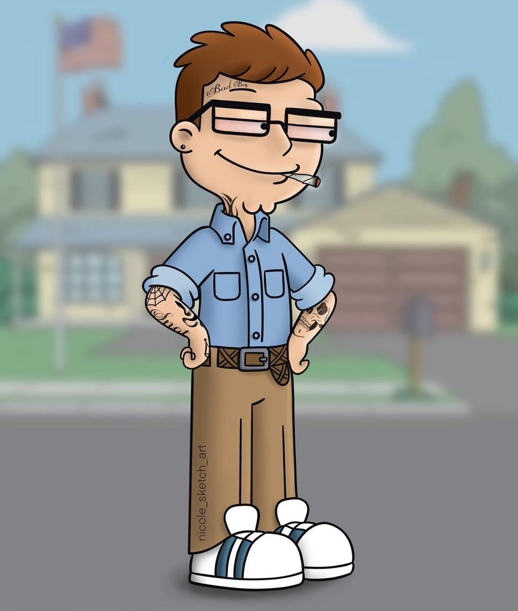 NicoleSketchArt's tweet photo. I was plating around on my IPAd last night, not knowing what to do. This is what happend... 😂🙏😎 #SteveSmith 
@AmericanDadTBS @SethMacFarlane https://t.co/arxR2IBGdv