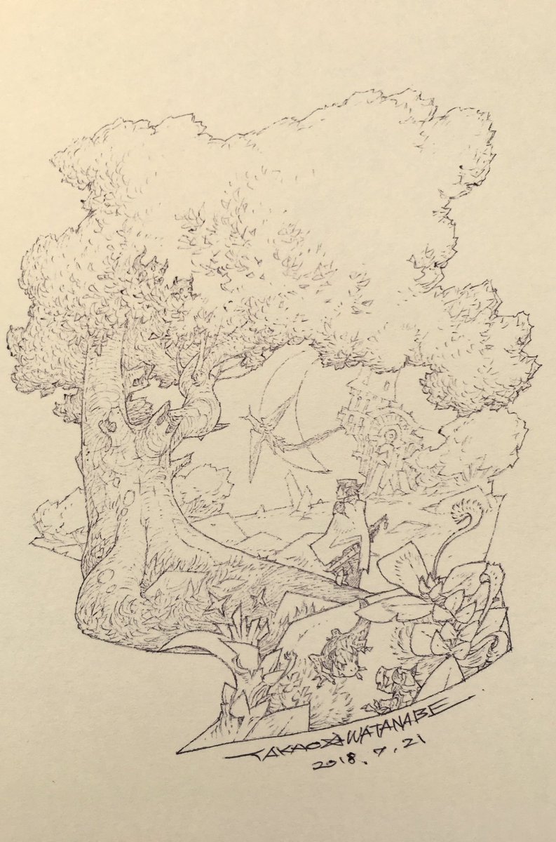 「『次の世界へ』 」|渡辺孝夫のイラスト