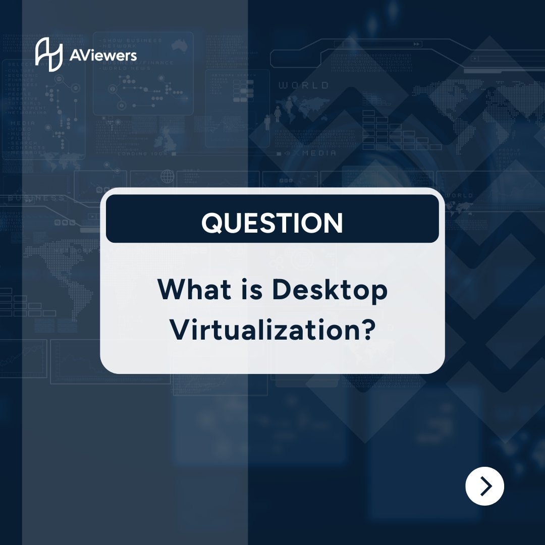 AViewers_com's tweet image. AViewers' desktop virtualization software provides businesses with a flexible, secure, and cost-effective way to support their remote workforce.
#DesktopVirtualization #RemoteDesktop