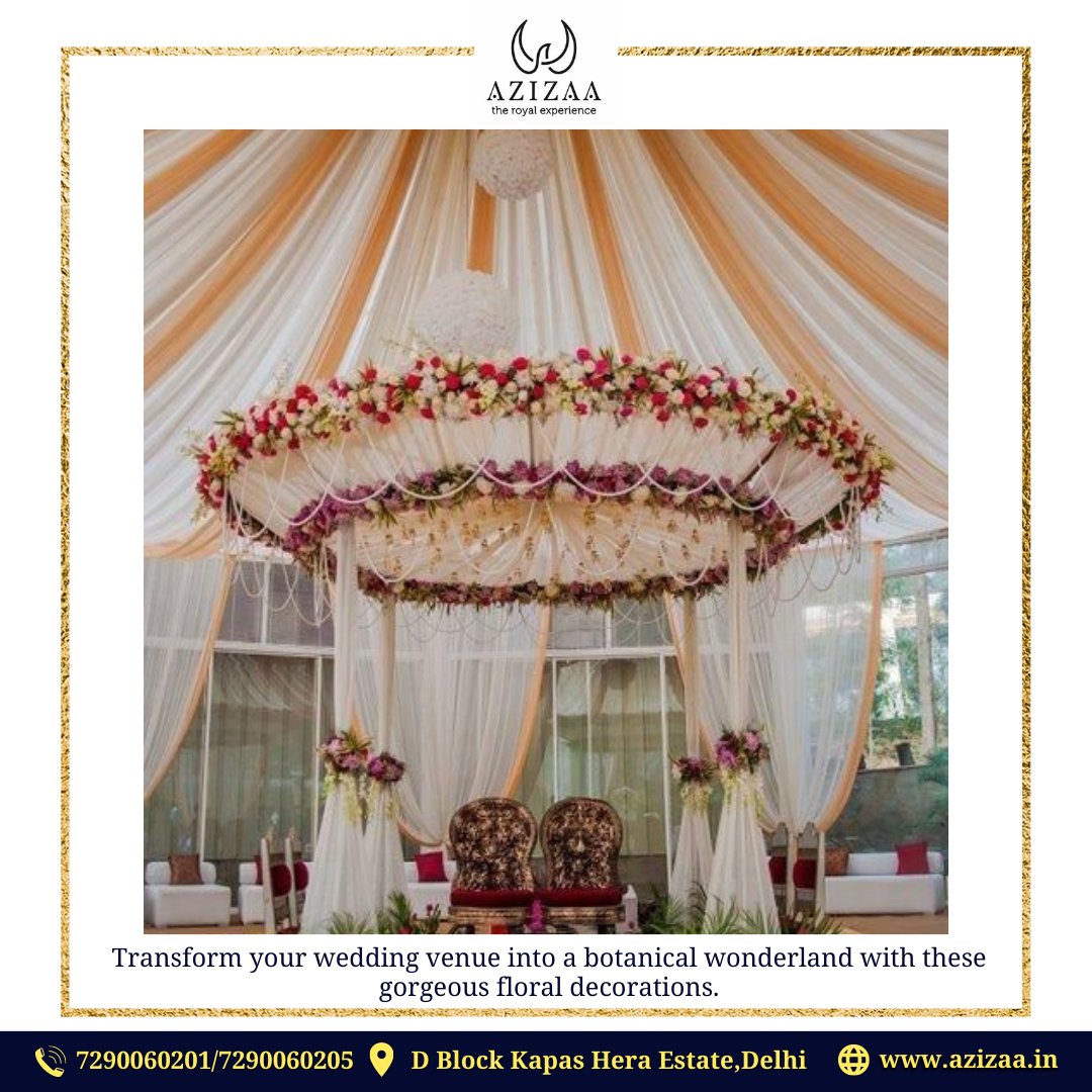 farmsazizaa's tweet photo. Transform your wedding venue into a botanical wonderland with these gorgeous floral decorations.

Welcome to #azizaafarms, #TheRoyal Experience.

For more details visit: https://t.co/HRaNecb68J
Call us 7290060201, 7290060205

#WeddingFlowers #FloralArrangements #WeddingDecor https://t.co/eY4SqWAhIE