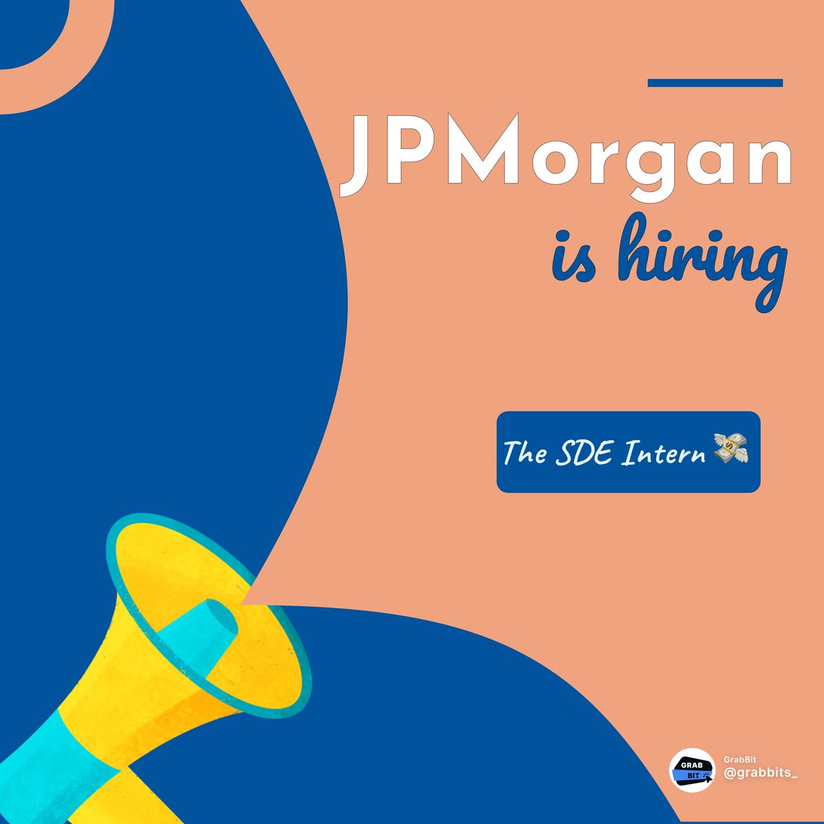 grabbits_'s tweet photo. JP Morgan is Hiring through Code for Good Challenge!!

Apply Link - https://t.co/dQMLRL3kSM https://t.co/jJHZq2739L