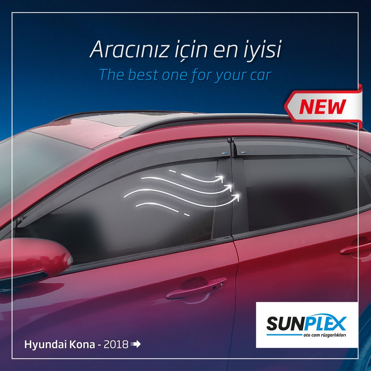 Hyundai Kona - 2018 Kasa aracınıza özel tasarlanmış Sport Style Design Oto Cam Rüzgarlıkları.
_
#sunplex #sunplexwinddeflectors #winddeflectors #winddeflector #otocamrüzgarlıkları #hyundai #hyundaikona #otoaksesuar #otomotiv #araçaksesuar #araç