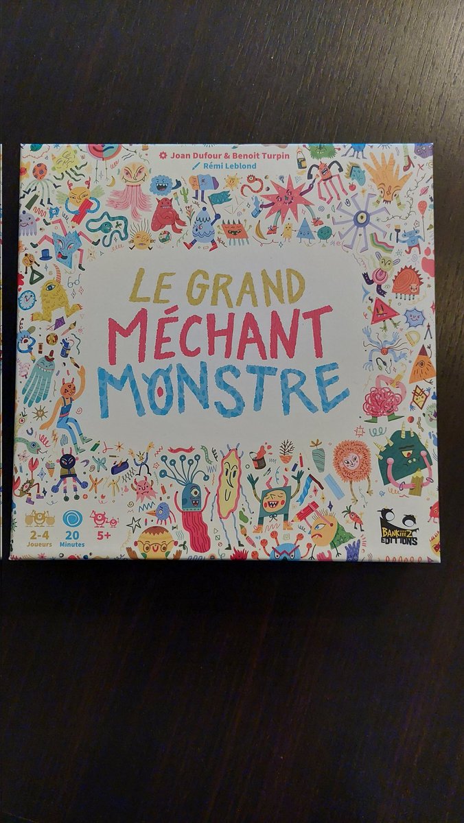 LucieBezio's tweet photo. Découverte de ce dimanche, Le Grand Méchant Monstre! Jeu pour enfant à partir de 5 ans très sympa, qui mêle réflexion, stop ou encore et imagination! @BankiiizEdition #j2s #boardgame #jeuxdesociete #boardgames https://t.co/qRQzhRlWhe