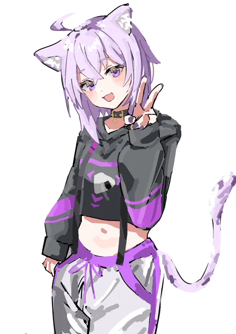 おかゆのコスプレしてた方、距離感近すぎて可愛かったです。ありがとう #ひろがるホロライブ #絵かゆ 