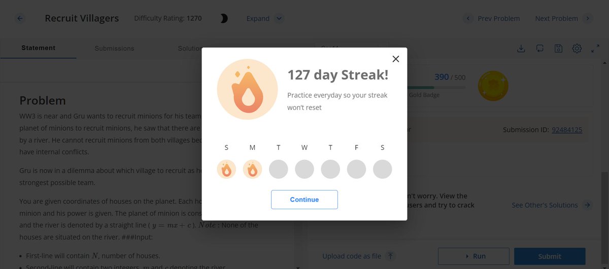 Saurabh_Pandey_'s tweet image. Day 127 @codechef
#problemsolving
#leetcode #CodeDaily #daily
#programming #datastructuresandalgorithms
#remotework #remotejobs #developer
#opensourcecommunity #developers
#100DaysOfCode #200daysofcodechallenge #200daysofcode