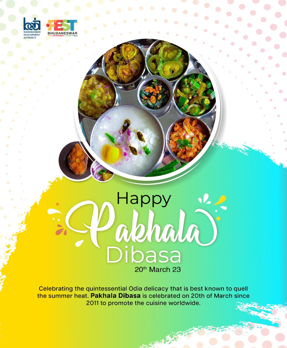 EkamraUtsav's tweet photo. Happy Pakhala Dibasa to all. May you enjoy a delicious bowl of Pakhala with your loved ones and create beautiful memories to cherish forever.
#pakhaladibasa #pakhala #dotfest https://t.co/WmSmN7xVoD