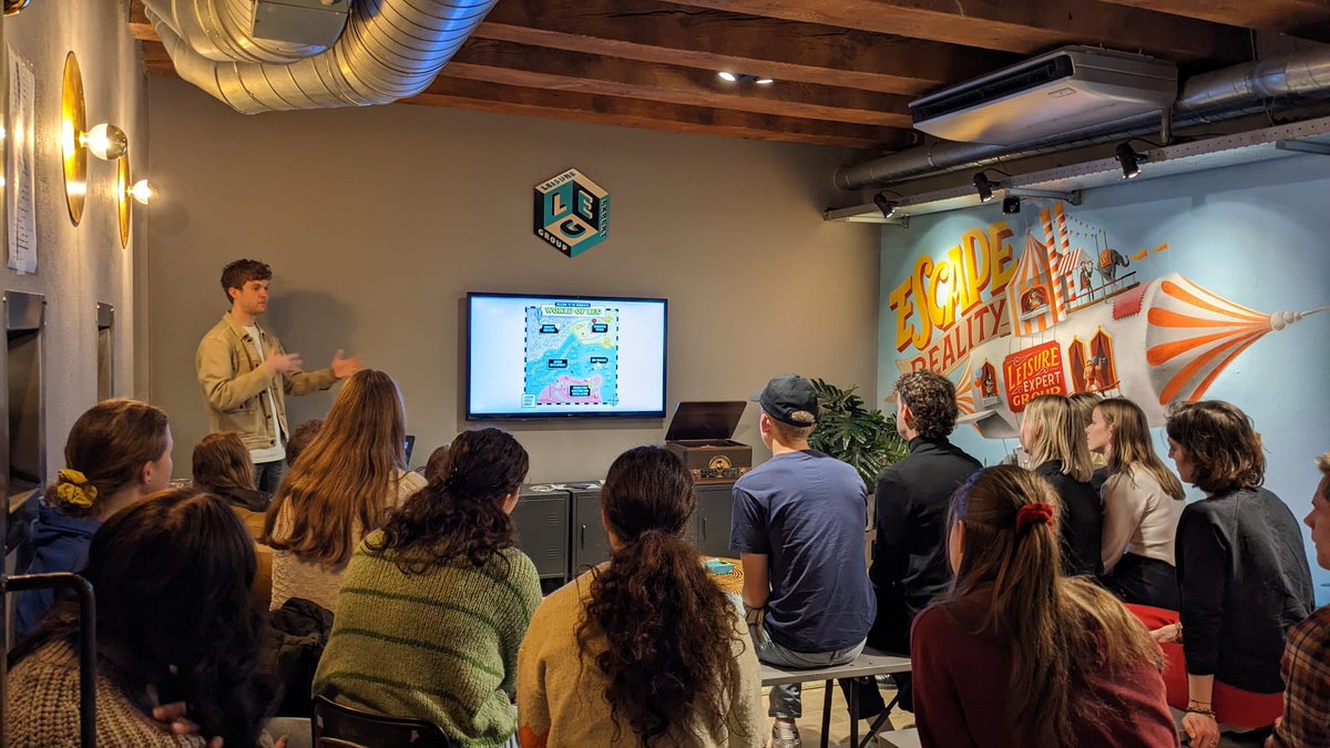 Leisure_Expert's tweet photo. Young people, ROARING ideas!

A group of students from NHL Stenden visited our office in Amsterdam. Currently, they are exploring sustainable and 'future-proof' experience design opportunities for our company and clients! We can't wait to see what they come up with! https://t.co/VXu9nlnWhX